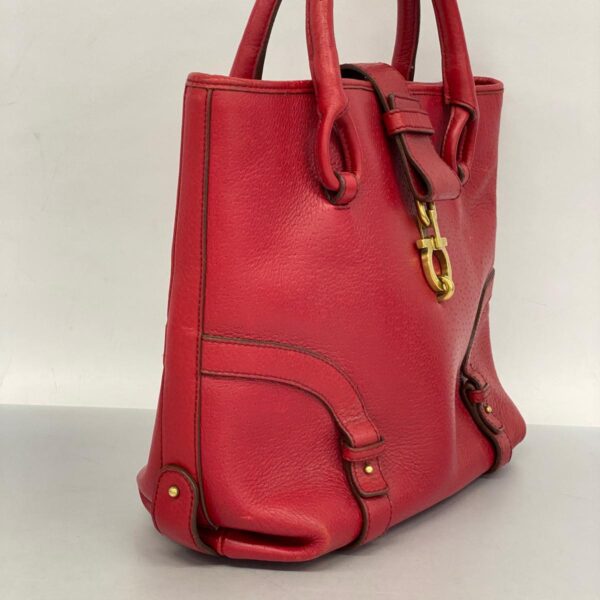 1240001052898 2 Salvatore Ferragamo Gancini Handbag Red