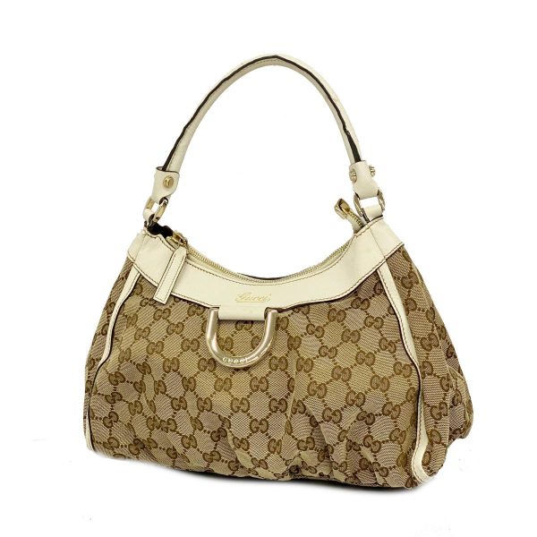 1240001052900 1 Gucci Abby GG Handbag Beige White