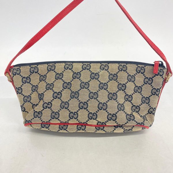 1240001052970 12 Gucci GG Pouch Black Beige Red