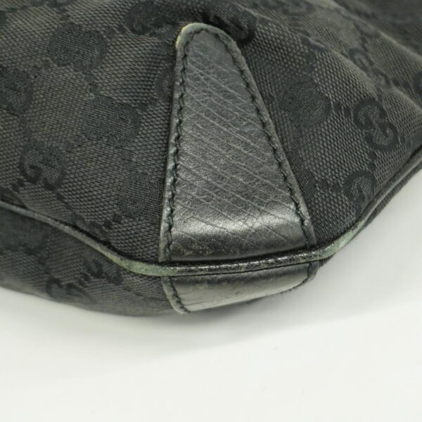 1240001053017 6 Gucci Horsebit GG Shoulder Bag Black