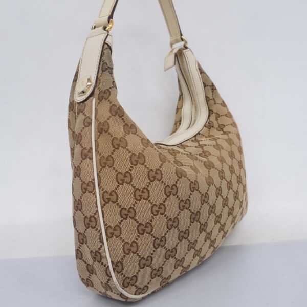 1240001053076 2 Gucci GG Shoulder Bag Ivory Brown