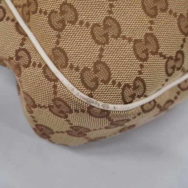 1240001053076 6 Gucci GG Shoulder Bag Ivory Brown