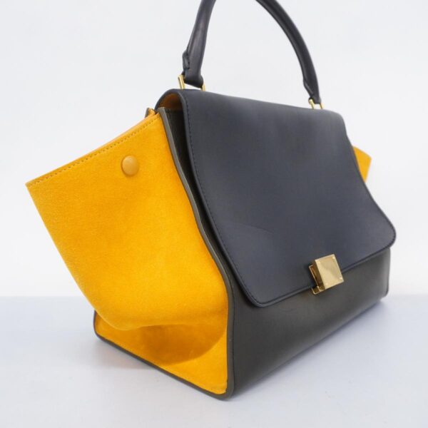 1240001053079 2 Celine Trapeze 2WAY Bag Black Yellow