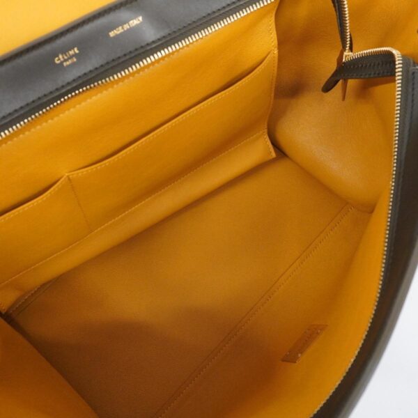 1240001053079 4 Celine Trapeze 2WAY Bag Black Yellow