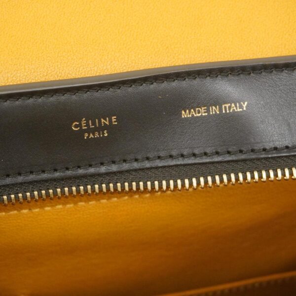 1240001053079 5 Celine Trapeze 2WAY Bag Black Yellow