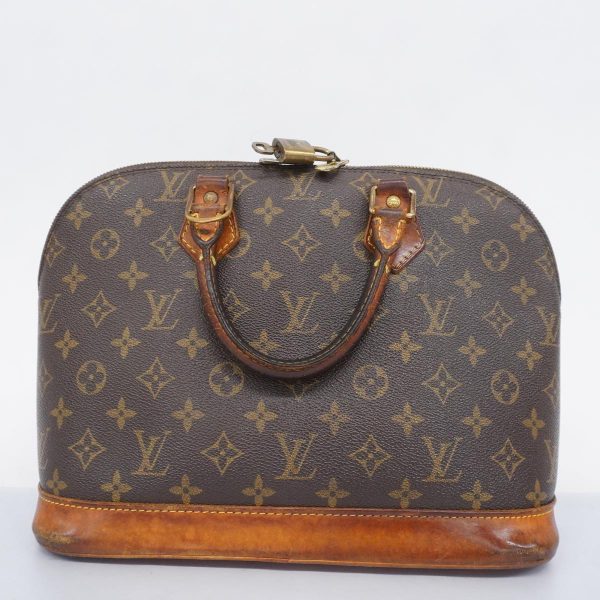 1240001053088 18 Louis Vuitton Alma Monogram Handbag Brown