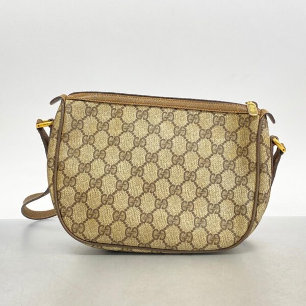 1240001053107 13 Gucci GG Supreme Sherry Line Shoulder Bag Brown