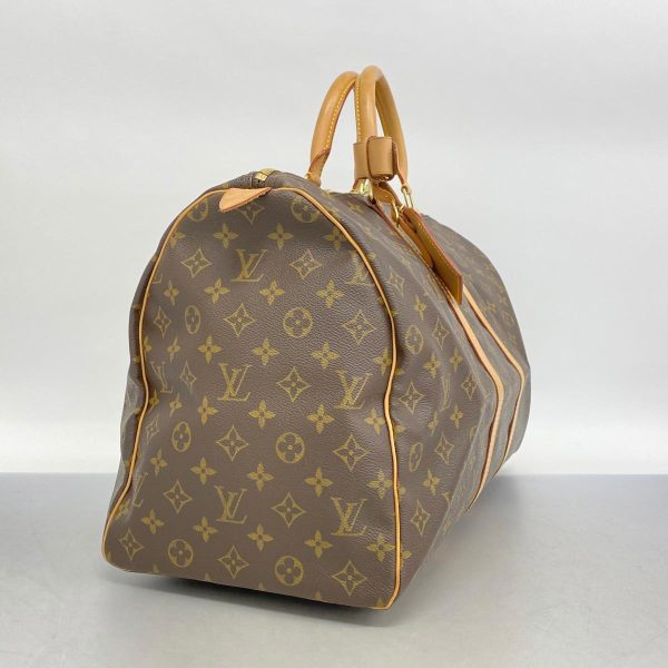 1240001053123 2 Louis Vuitton Keepall 50 Monogram Bag Brown