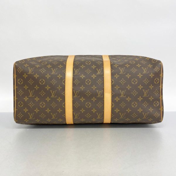 1240001053123 3 Louis Vuitton Keepall 50 Monogram Bag Brown