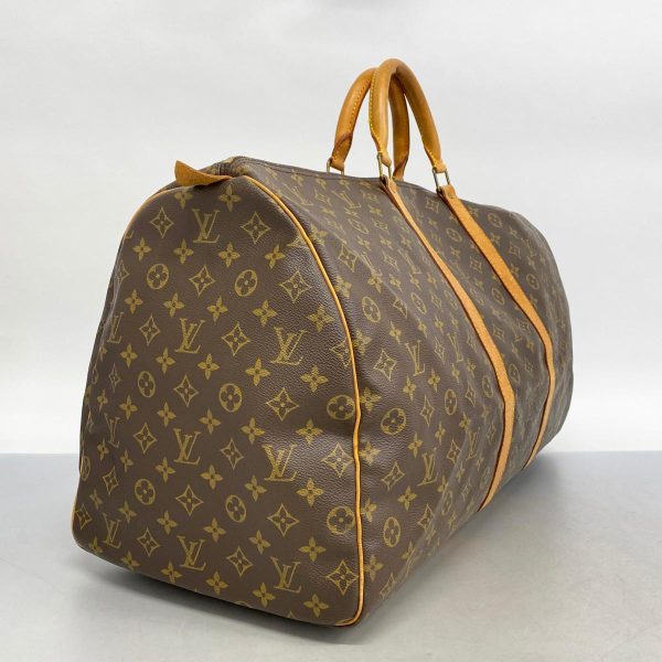 1240001053124 2 Louis Vuitton Keepall 60 Monogram Bag Brown