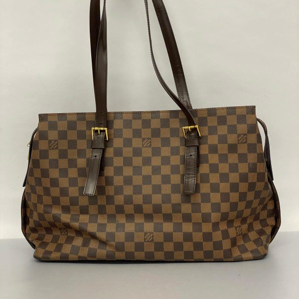 1240001053125 12 Louis Vuitton Chelsea Damier Shoulder Bag Ebene