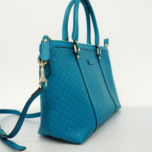 1240001053137 2 Gucci Micro Guccisima 2Way Bag Blue