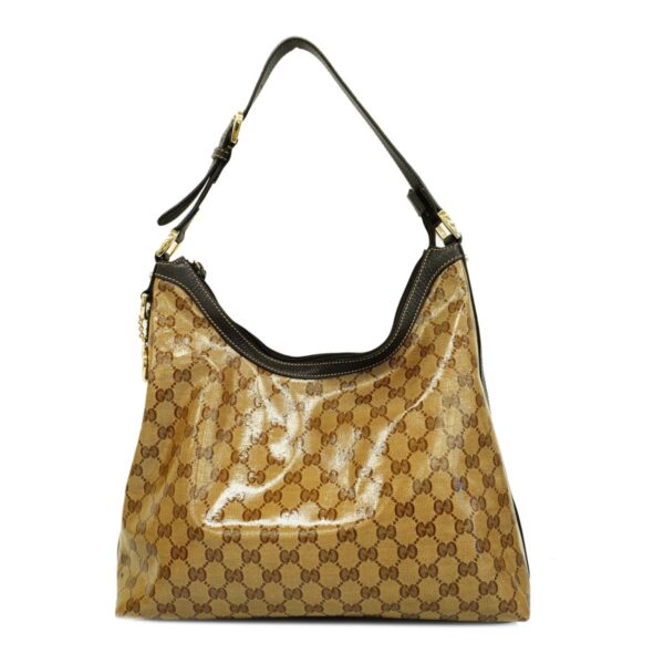 1240001053138 1 Gucci GG Crystal Shoulder Bag Brown