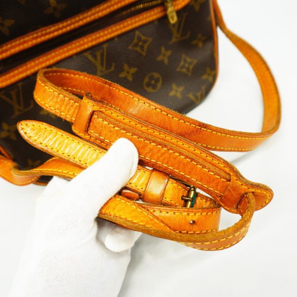 1240001053142 10 Louis Vuitton Senslis Monogram Shoulder Bag Brown