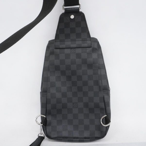 1240001053165 14 Louis Vuitton Avenue Sling Bag Damier Graphite Body Bag Black