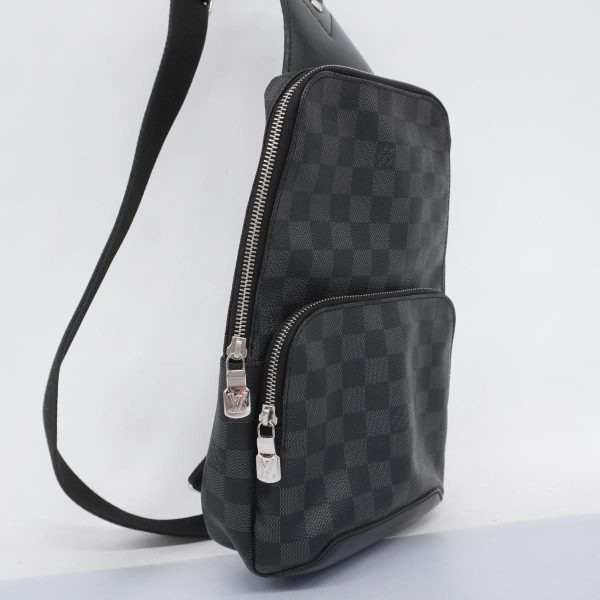 1240001053165 2 Louis Vuitton Avenue Sling Bag Damier Graphite Body Bag Black