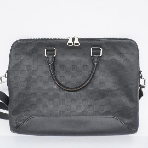 1240001053166 17 Louis Vuitton Avenue Briefcase Damier Infini Onyx