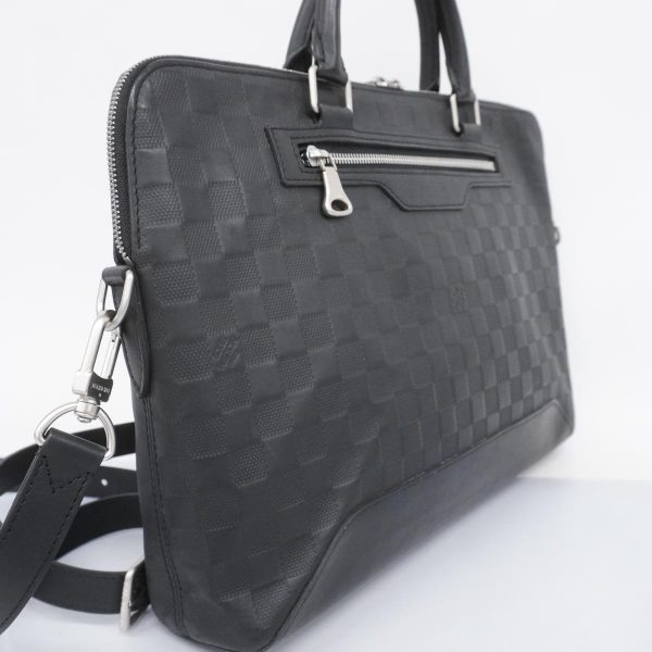 1240001053166 2 Louis Vuitton Avenue Briefcase Damier Infini Onyx