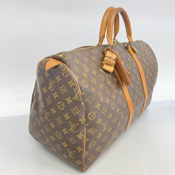 1240001053175 2 Louis Vuitton Keepall 50 Monogram Bag Brown