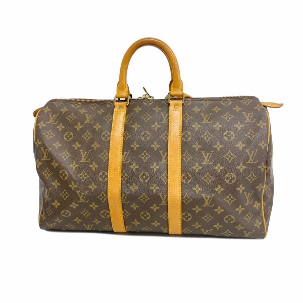 1240001053176 1 Louis Vuitton Keepall 45 Monogram Bag Brown