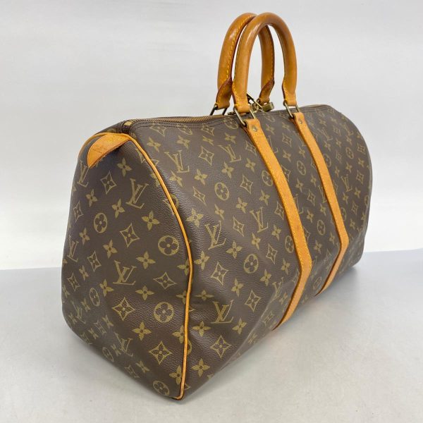 1240001053176 2 Louis Vuitton Keepall 45 Monogram Bag Brown