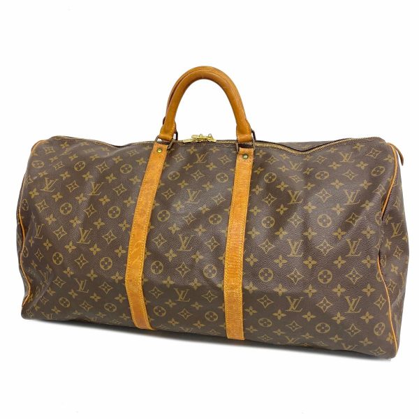 1240001053178 1 Louis Vuitton Keepall 60 Monogram Bag Brown