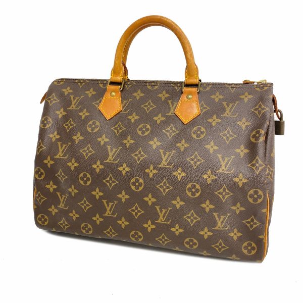 1240001053179 1 Louis Vuitton Speedy 35 Monogram Handbag Brown