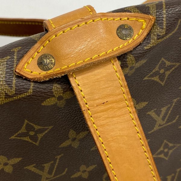 1240001053180 11 Louis Vuitton Saumur 35 Monogram Shoulder Bag Brown