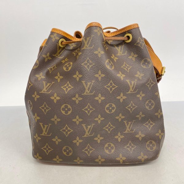 1240001053192 14 Louis Vuitton Petit Noe Monogram Shoulder Bag Brown