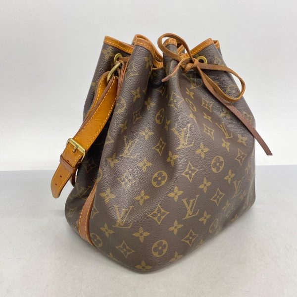 1240001053192 2 Louis Vuitton Petit Noe Monogram Shoulder Bag Brown