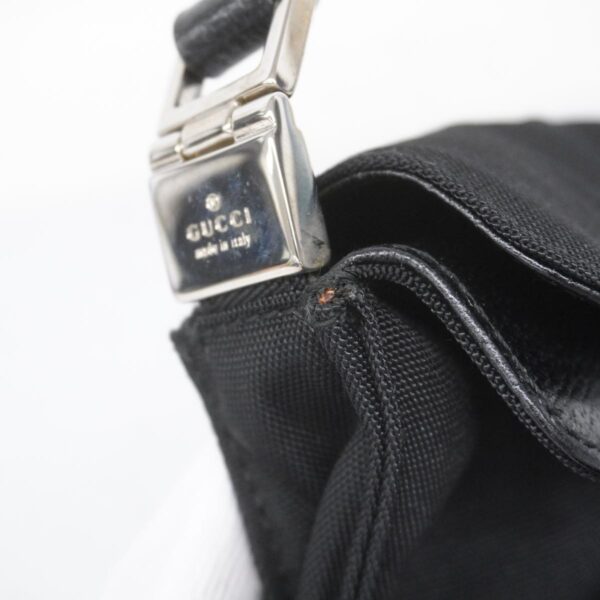 1240001053203 7 Gucci Jackie Nylon Shoulder Bag Black