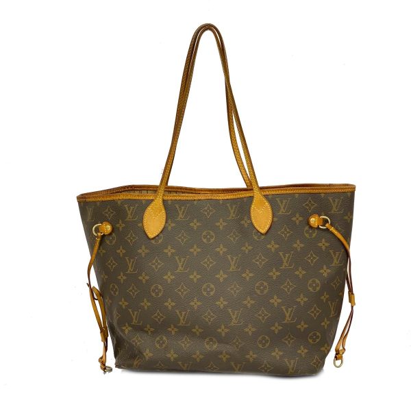 1240001053207 1 Louis Vuitton Neverfull MM Monogram Tote Bag Brown