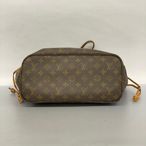 1240001053207 3 Louis Vuitton Neverfull MM Monogram Tote Bag Brown