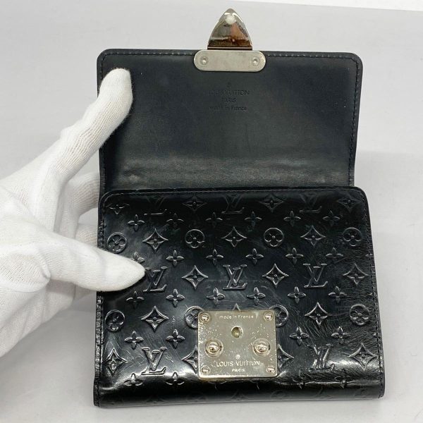 1240001053216 14 Louis Vuitton Anoushka PM Monogram Mini Glace Wallet Black