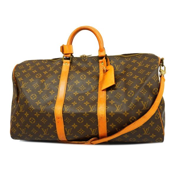 1240001053225 1 Louis Vuitton Keepall Bandouliere 50 Monogram Bag Brown