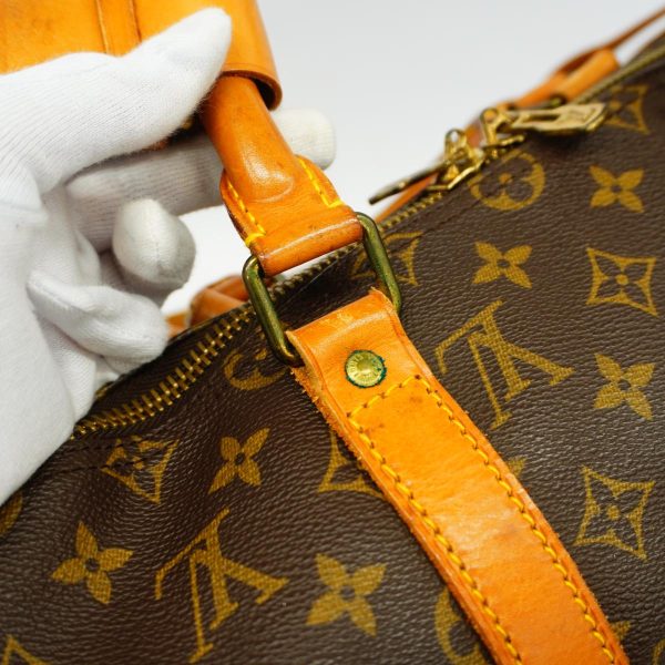 1240001053225 11 Louis Vuitton Keepall Bandouliere 50 Monogram Bag Brown