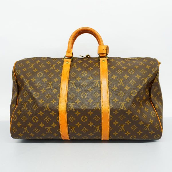 1240001053225 17 Louis Vuitton Keepall Bandouliere 50 Monogram Bag Brown