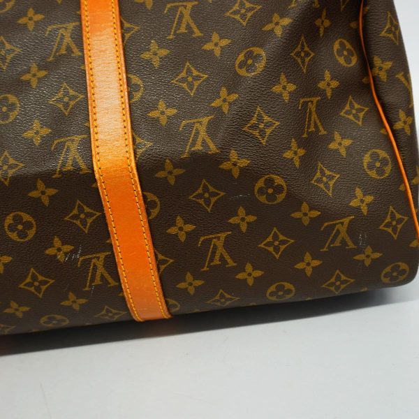 1240001053225 9 Louis Vuitton Keepall Bandouliere 50 Monogram Bag Brown