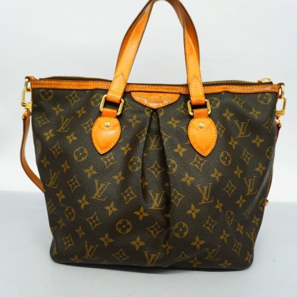 1240001053226 17 Louis Vuitton Palermo PM Monogram Two Way Bag Brown