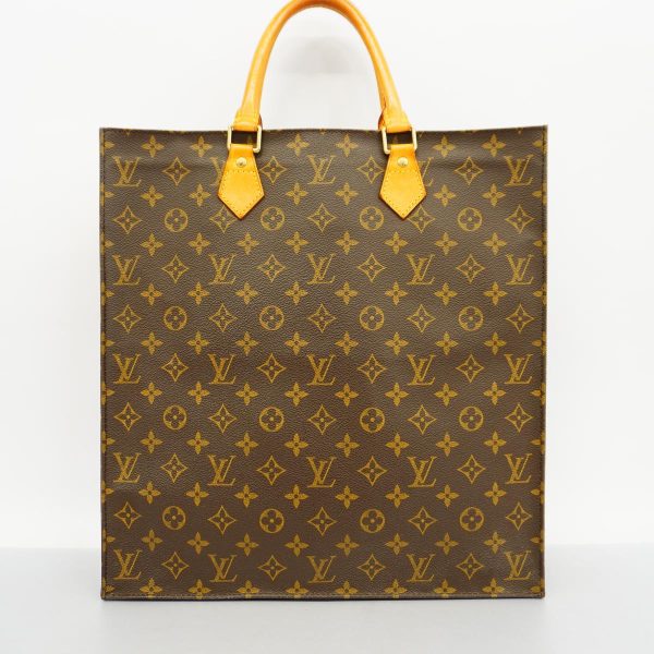 1240001053232 13 Louis Vuitton Sac Plat Monogram Tote Bag Brown