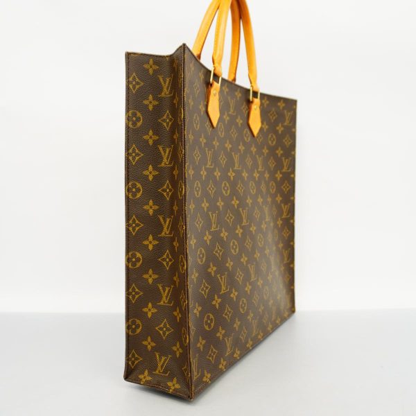 1240001053232 2 Louis Vuitton Sac Plat Monogram Tote Bag Brown