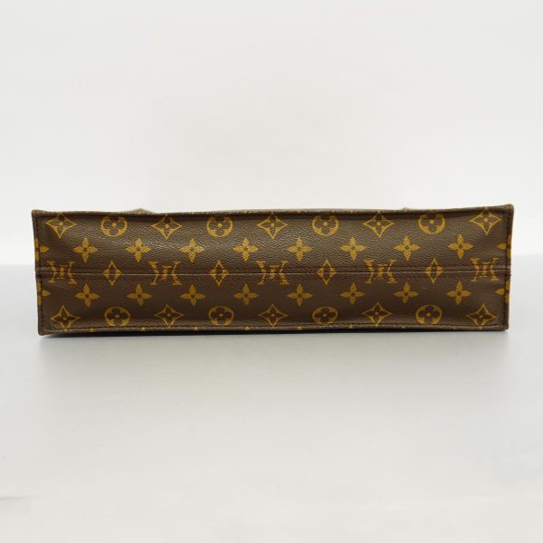 1240001053232 3 Louis Vuitton Sac Plat Monogram Tote Bag Brown