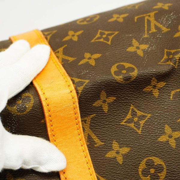 1240001053236 11 Louis Vuitton Keepall 55 Monogram Bag Brown