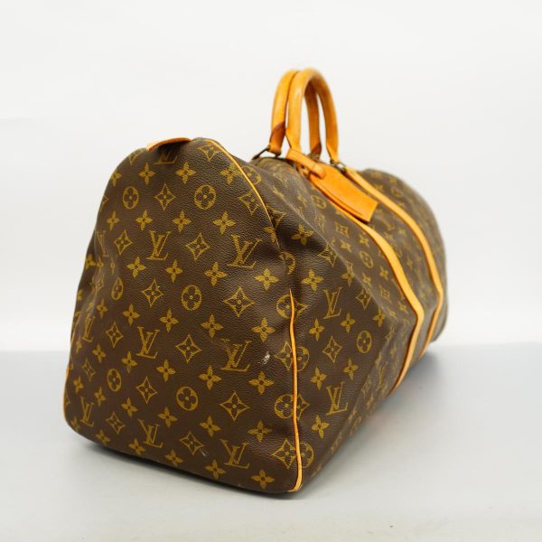 1240001053236 2 Louis Vuitton Keepall 55 Monogram Bag Brown