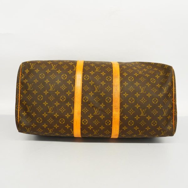 1240001053236 3 Louis Vuitton Keepall 55 Monogram Bag Brown