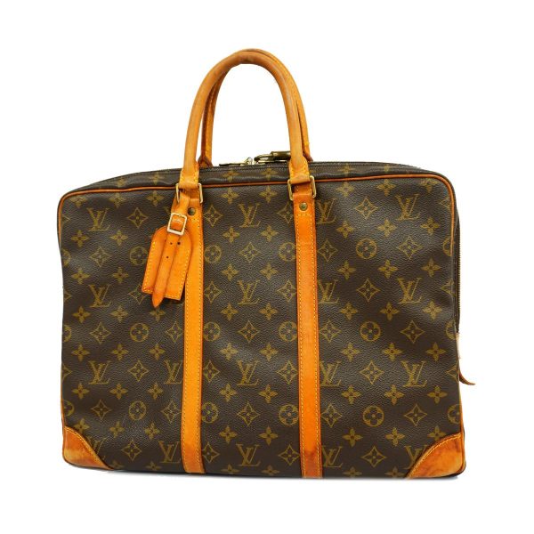 1240001053238 1 Louis Vuitton Porte de Cumin Voyage Monogram Briefcase Brown