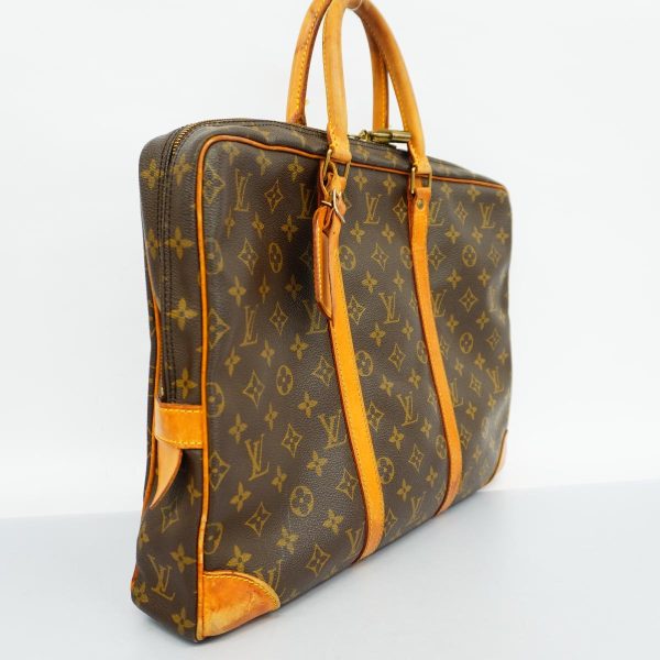 1240001053238 2 Louis Vuitton Porte de Cumin Voyage Monogram Briefcase Brown