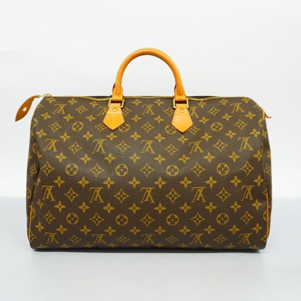 1240001053239 15 Louis Vuitton Speedy 40 Monogram Handbag Brown