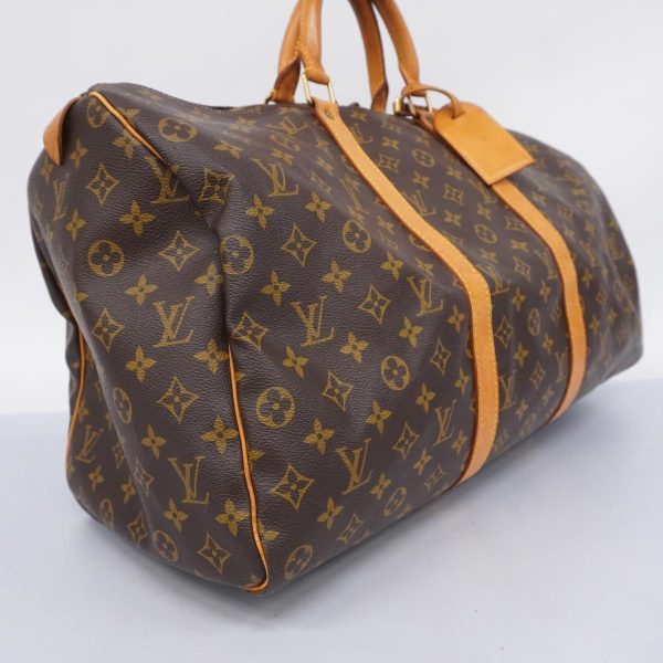 1240001053247 2 Louis Vuitton Keepall 50 Monogram Bag Brown