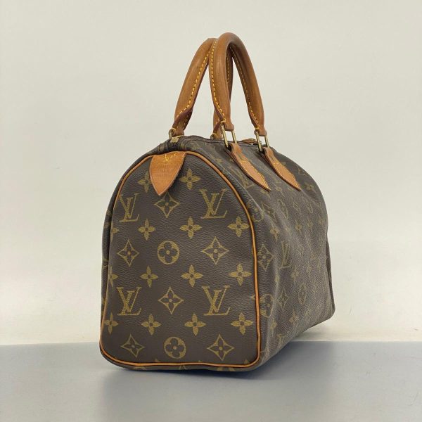 1240001053260 2 Louis Vuitton Speedy 25 Monogram Handbag Brown